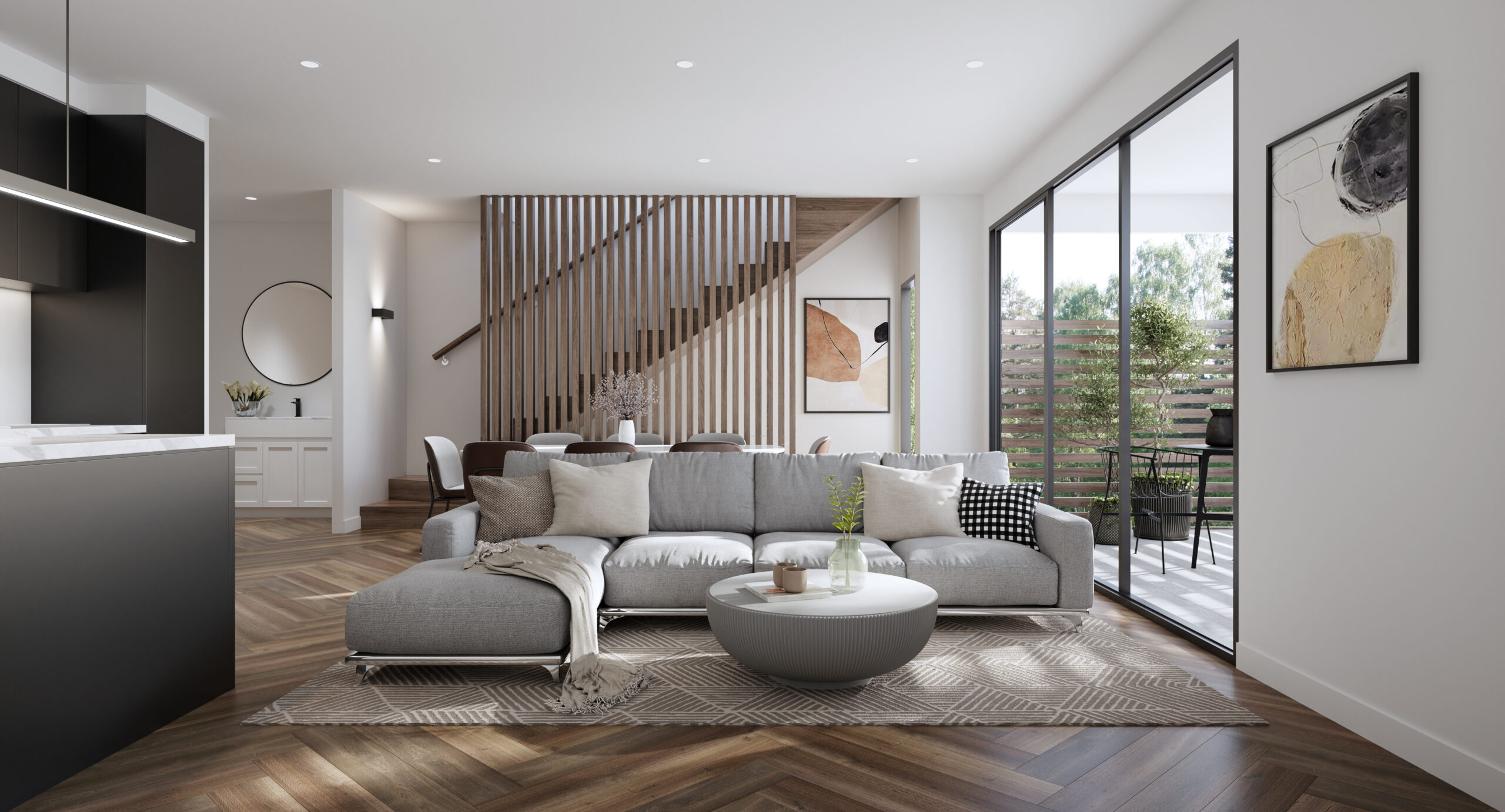 Modern property entrance